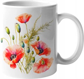 Csodálatos Bögre Mezei Pipacs Csokor Pipacs Kerámia 330ml Csomagolás