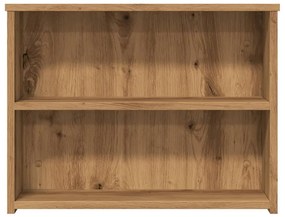 kézműves tölgy színű szerelt fa dohányzóasztal 102 x 55 x 42 cm