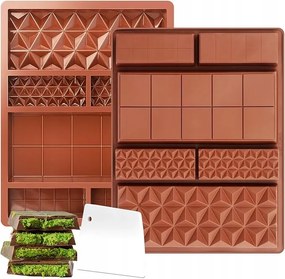 Cunbayi Dubai csokoládé öntőforma, 6 az 1-ben szilikon