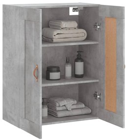 betonszürke szerelt fa fali szekrény 69,5 x 34 x 90 cm