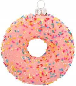 Karácsonyi dísz Fánk, rózsaszín