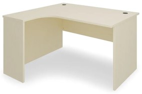 SimpleOffice ergonomikus asztal 140 x 120 cm, bal, nyír