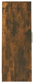 füstös tölgy színű szerelt fa cipősszekrény 32 x 35 x 92 cm