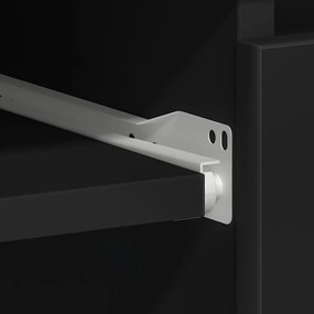 fekete szerelt fa íróasztal 90 x 45 x 76 cm