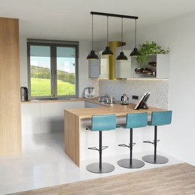 Csillár zsinóron SVEN 4xE27/15W/230V fekete/arany