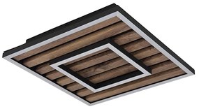 Globo 67345D - WOODY LED mennyezeti lámpa 18W, 3000K, 30x30 cm