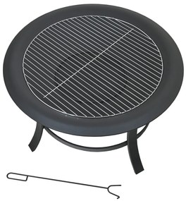 Cattara 13016 Taal tűzrakó grillráccsal és fedél