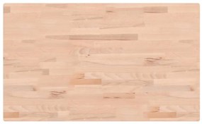 tömör bükkfa téglalap alakú asztallap 100x60x2,5 cm