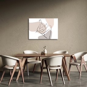 Kép - Női test vonal művészet N⁰1 (70x50 cm)