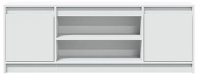 fehér szerelt fa TV-szekrény LED-ekkel 139,5 x 34 x 50 cm