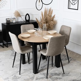 Bézs Szövet Étkezőszék. PERU 2