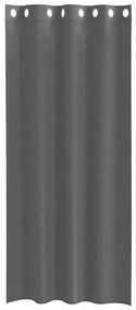 2 db sötétszürke fátyolfüggönyök rojtokkal 140x225 cm