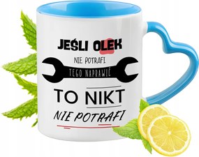 Olka Kék Bögre Szív Alakú Füllel Ajándék