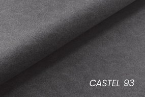 Solani kontinentális ágy 160x200 tárolóval - sötétszürke Castel 93 bársony