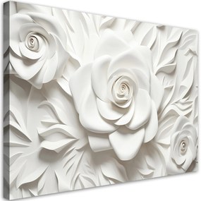 Gario Vászonkép Fehér rózsák Méret: 60 x 40 cm