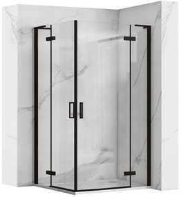Zuhanykabin REA Hugo Double Black 100x100