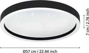 Eglo MONTEMORELOS-Z 900412 Süllyesztett mennyezeti lámpa 1x34,5W/LED 2700-6500K 4100LM IP20