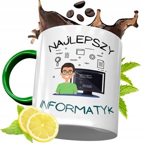 Zöld Bögre Informatikusoknak Születésnapi Ajándék fényképes nyomtatással