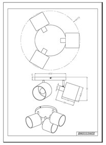 Fehér mennyezeti lámpa Tommy – Trio