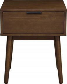 Éjjeliszekrény, éjjeli asztal hálószoba fiókkal dió stílusos Casina