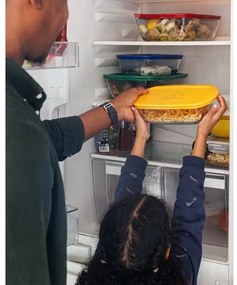 PYREX 2 darabos üveg ételtároló készlet, 1,2/2,5 l