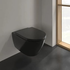 Villeroy & Boch 5614R0R7 - SUBWAY függesztett WC kerámia/fekete