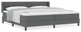 Sötétszürke Boxspring Ágy, 200x200 cm, Anyag