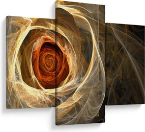 Kép - Absztrakt rózsák tüzes színekben (90x60 cm)