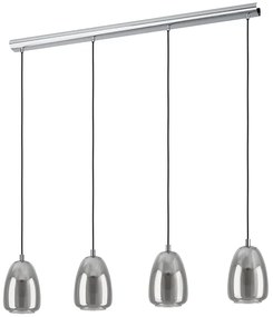 Eglo 98616 - Csillár zsinóron ALOBRASE 4xE27/40W/230V