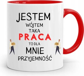 A Bögre Piros Az Ilyen Munka Öröm A fényképes nyomtatással