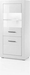 Bianco alacsony vitrin fényes fehér