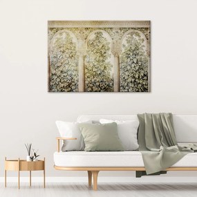 Gario Vászonkép Oszlopok és borostyánnövények Méret: 60 x 40 cm