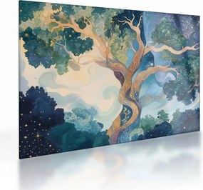 Üveg kép – Kozmikus fa (70x50 cm)
