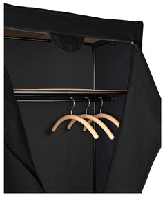 Fekete szövet tárolószekrény, 160 x 50 x 75 cm - Wenko