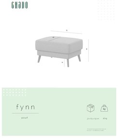 Krémszínű lábtartó Fynn – Ghado