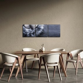 Kép - Szerelmi fészek (órával) (90x30 cm)