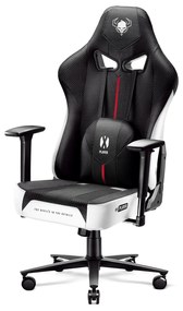 Diablo X-Player 2.0 szövet gamer szék Átlagos méret: fehér-fekete Diablochairs