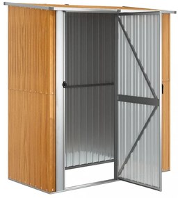 fa megjelenésű horganyzott acél kerti fészer 180,5x97x209,5 cm