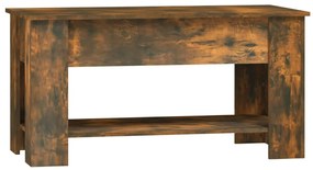 Füstös tölgy színű szerelt fa dohányzóasztal 101 x 49 x 52 cm