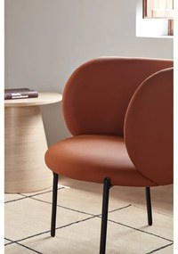 Narancssárga műbőr fotel Mogi - Teulat