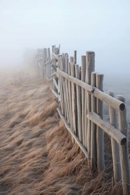 Poszter 30x45cm Köd a dűnék felett