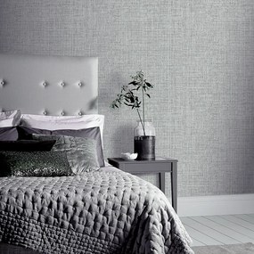 Arthouse Signature 1 Luxe Hessian szürke szövet hatású texturált vlies tapéta – 295400