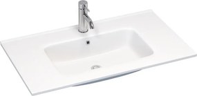 Süllyesztett mosdó LILLESNAD 81x46 cm kerámia/fehér