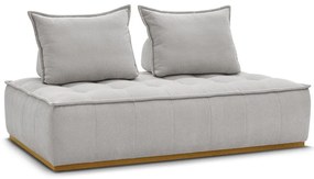 Világosszürke zsenília kanapé 175 cm Elisa – Bobochic Paris