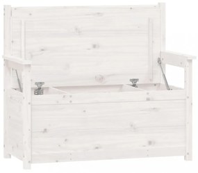fehér tömör fenyőfa pad 112,5 x 51,5 x 96,5 cm