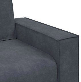 vidaXL sötétszürke bársony kanapéfotel 60 cm