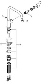 GROHE 30630000 - START mosogató csaptelep, 311 mm, fényes króm