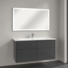 Villeroy &amp; Boch Finero mosdó szekrénnyel és tükörrel 120 cm szürke S00304FPR1