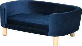 PawHut Benti Kutyaágynemű, Kanapé Kis Macskák és Kutyák Részére 10kg-ig, Tengeréskék | Aosom