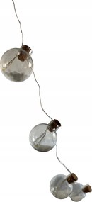 Üveggolyók Bombák Led Lámpák 15db Lánc